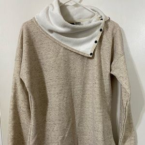 Marmot Knit Fleece Cowl Neck Sweatshirt, L